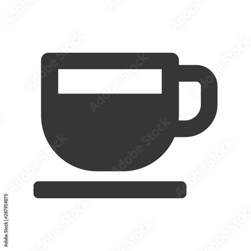Coffee Cup Icon on White Background. Vector