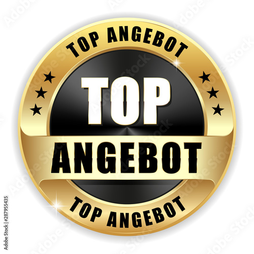 Goldener Top Angebot Button