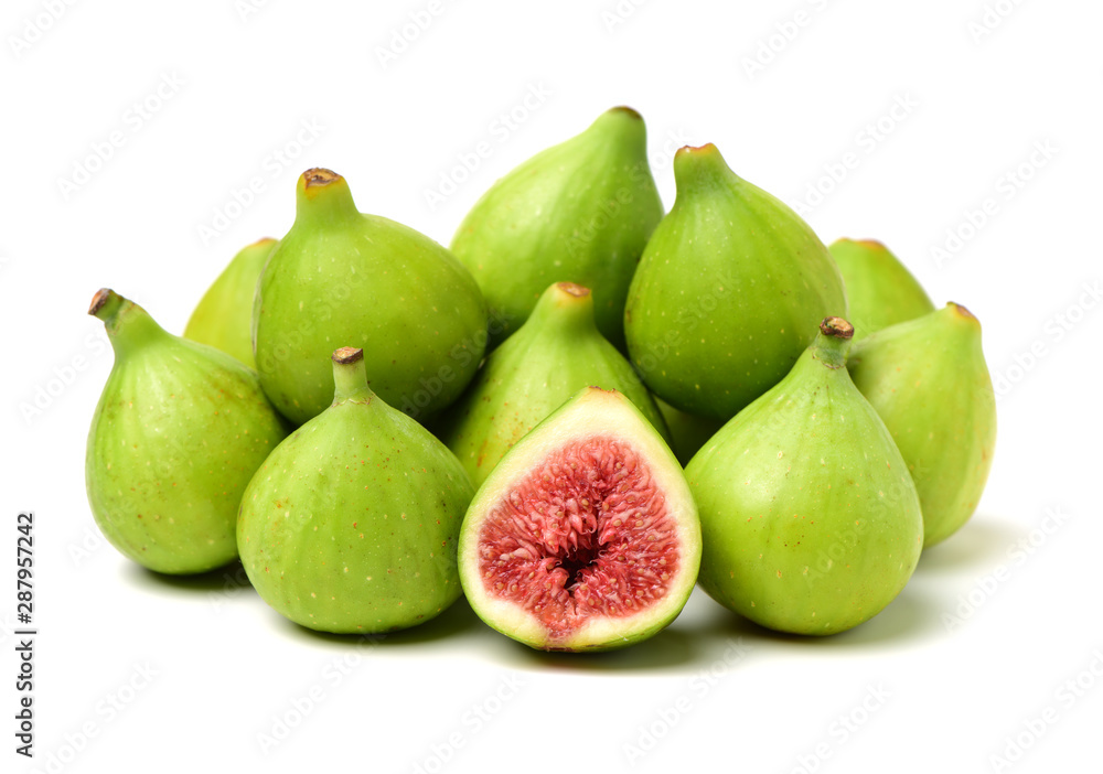 Ripe figs on a white background Ripe figs on a white background