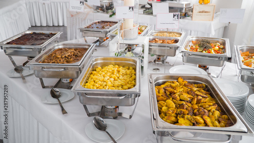Buffet food, catering food party at restaurant
