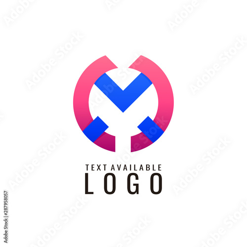letter m logo design template