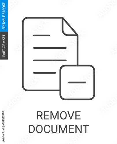 Remove document icon in outlinestyle with editable stroke