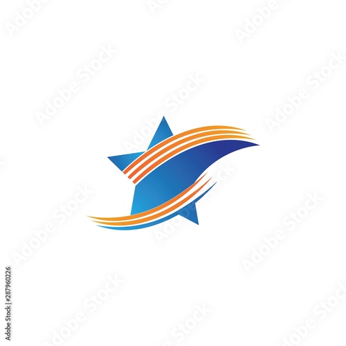 Star logo vector icon design