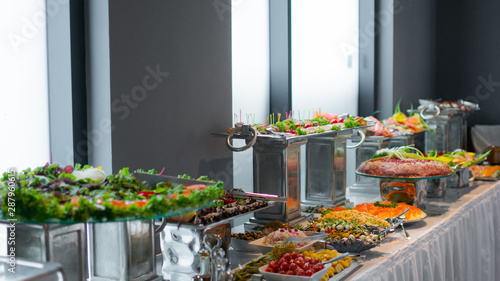 Wallpaper Mural buffet dishes are on the table Torontodigital.ca