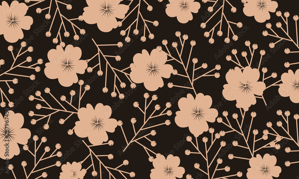 Colorful Flower Pattern Background Colorful Flower Pattern Background