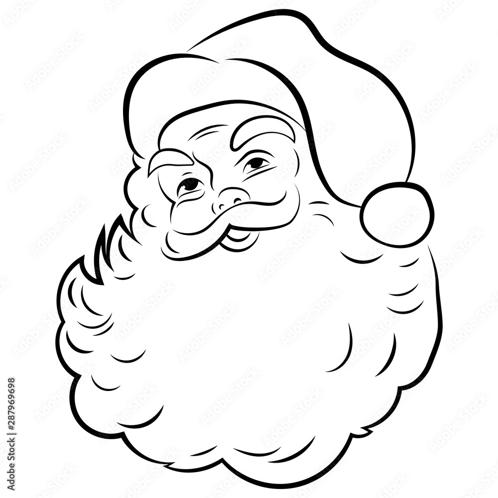 Sketch Of Santa Claus Hand Drawn Illustration Converted To Vector Stock  Illustration - Download Image Now - iStock