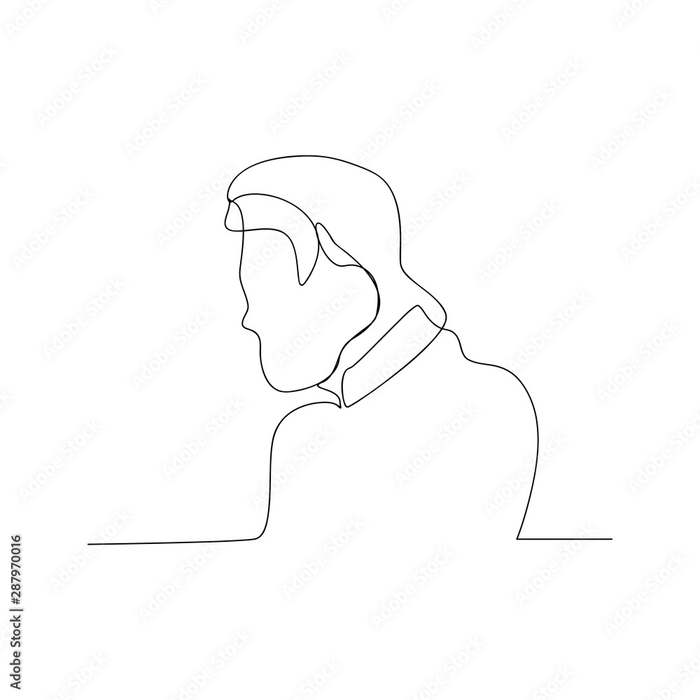continuous line drawing of human head. isolated sketch drawing of human head line concept. outline thin stroke vector illustration continuous line drawing of human head. isolated sketch drawing of human head line concept. outline thin stroke vector illustration