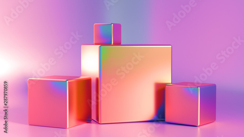 Elegant, beautiful abstract background with elements, studio, pedestal, minimalism. 3d illustration, 3d ..rendering.