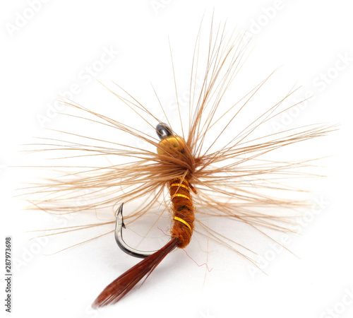 Fishing fly with hook hand made