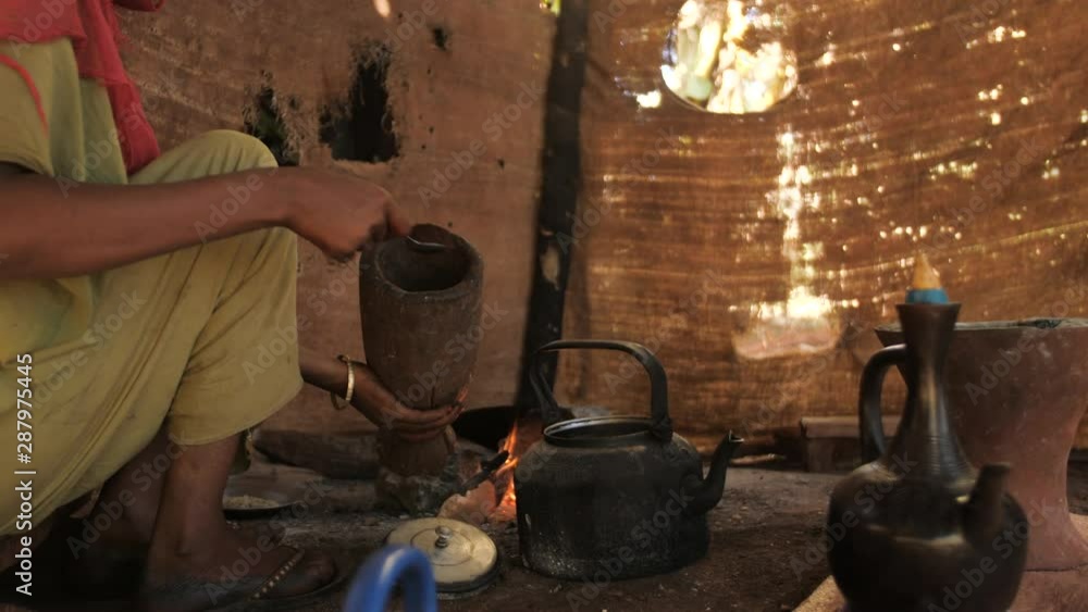 Coffee Moka Harenna Forest Ethiopia, Authentic Preparation of Coffee with Traditional Tools, 2