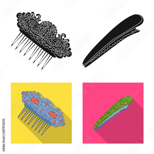 Vector design of beauty and fashion sign. Collection of beauty and female stock symbol for web.