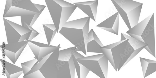 Triangular background. Abstract composition of 3d triangles.