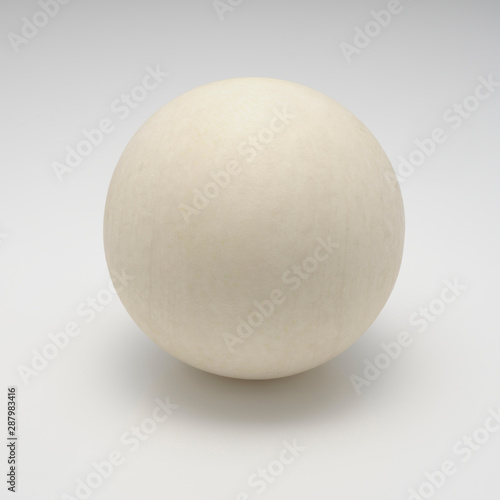 wood sphere on white background