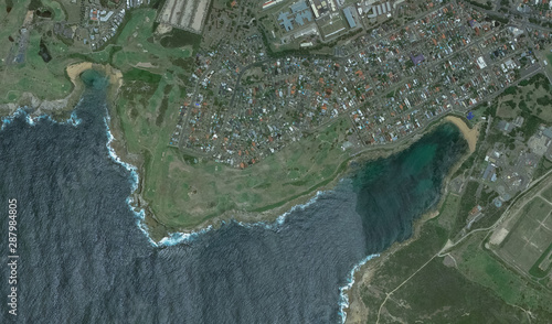 Wallpaper Mural coast of the Australian city of Sydney, from a bird's eye view Torontodigital.ca