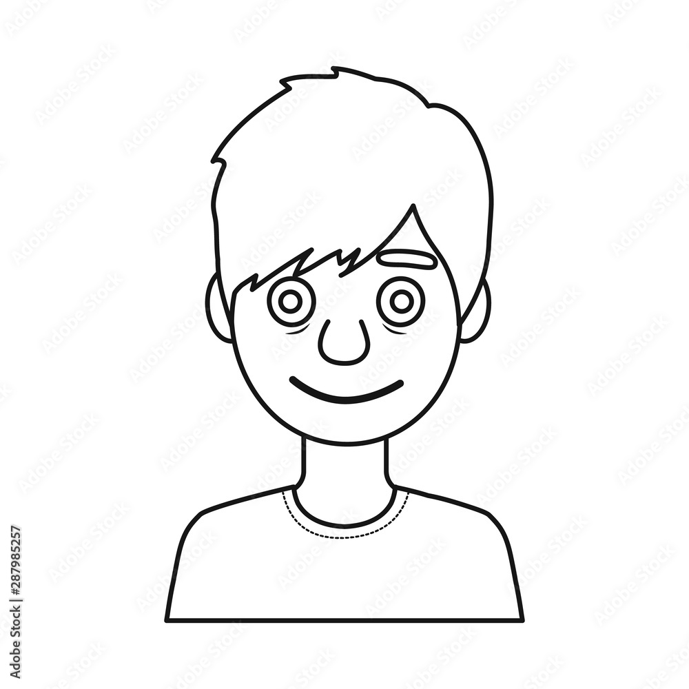 Vector illustration of guy and smile icon. Set of guy and laugh stock vector illustration. Vector illustration of guy and smile icon. Set of guy and laugh stock vector illustration.