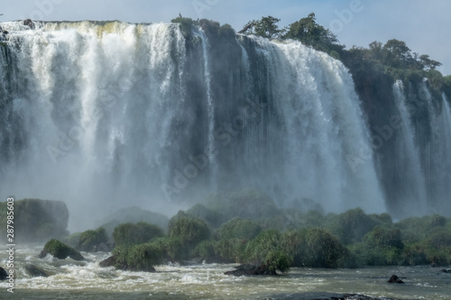 Iguazu Falls with forest in Argentina