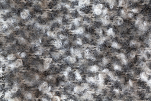 Wallpaper Mural Woollen fluffy boucle scarf, macro. Soft calm colors merino wool backdrop, closeup. Autumn and winter flat lay. Scandinavian minimal style Torontodigital.ca