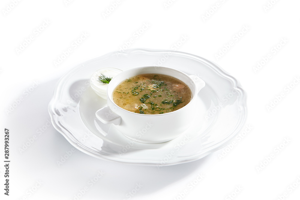 White Fish Mix Soup with Cod, Pike, Perch and Sea Bass White Fish Mix Soup with Cod, Pike, Perch and Sea Bass