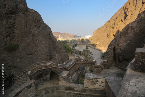 Aden tanks ( Al-Tawila tanks) in Kreiter city/Yemen . This Uunique architecture was built since the fifteentht century BC in order to drainage water and avoid the risk of flooding . photo