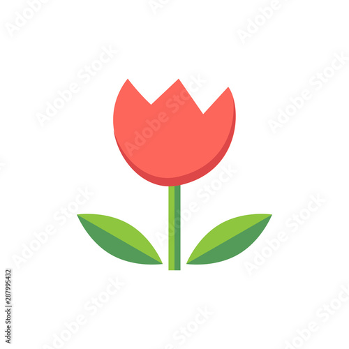 flat icon for tulip flower,vector illustrations