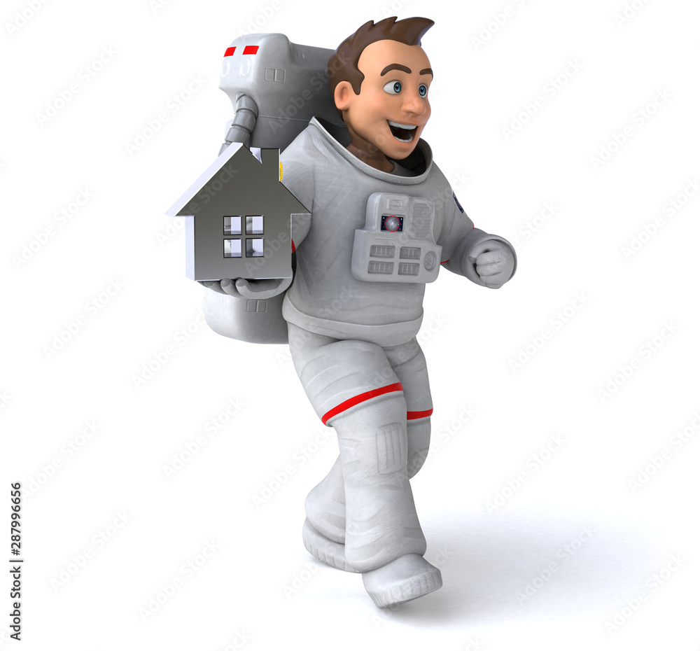 Fun astronaut - 3D Illustration Fun astronaut - 3D Illustration