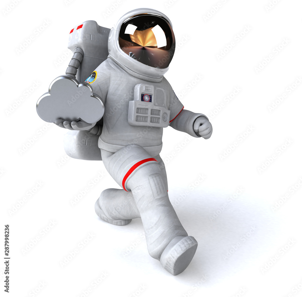 Fun astronaut - 3D Illustration Fun astronaut - 3D Illustration