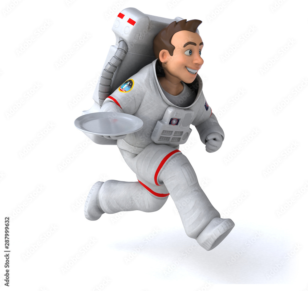 Fun astronaut - 3D Illustration Fun astronaut - 3D Illustration
