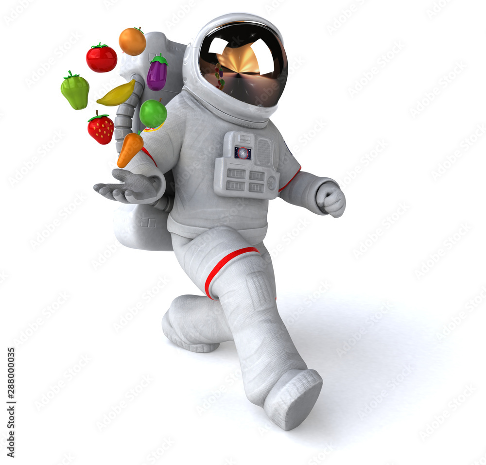Fun astronaut - 3D Illustration Fun astronaut - 3D Illustration