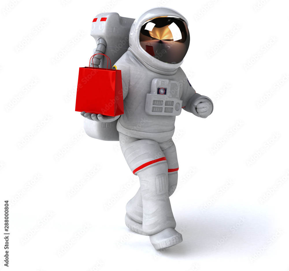 Fun astronaut - 3D Illustration Fun astronaut - 3D Illustration