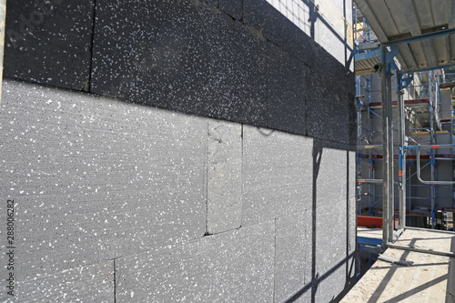 Tableau sur toile Building with professional heat-insulation, close up