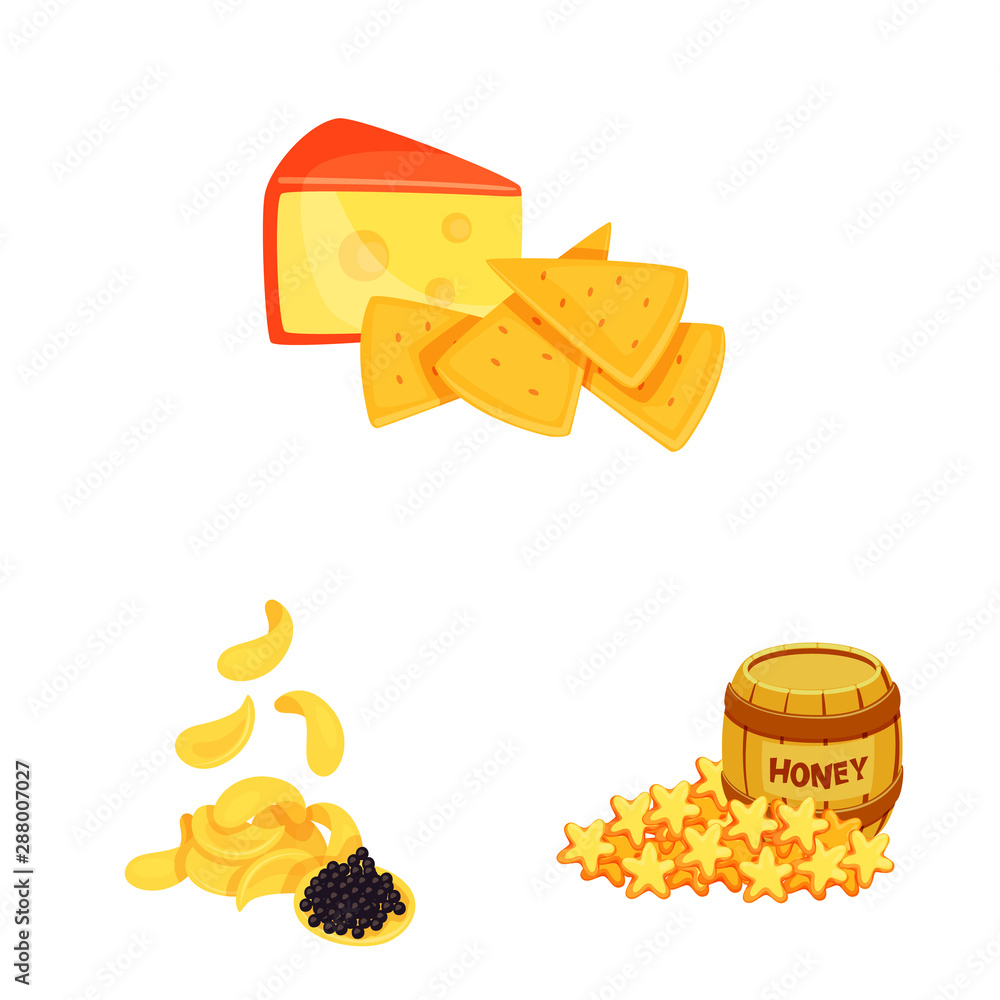 Isolated object of food and product icon. Set of food and party stock vector illustration. Isolated object of food and product icon. Set of food and party stock vector illustration.