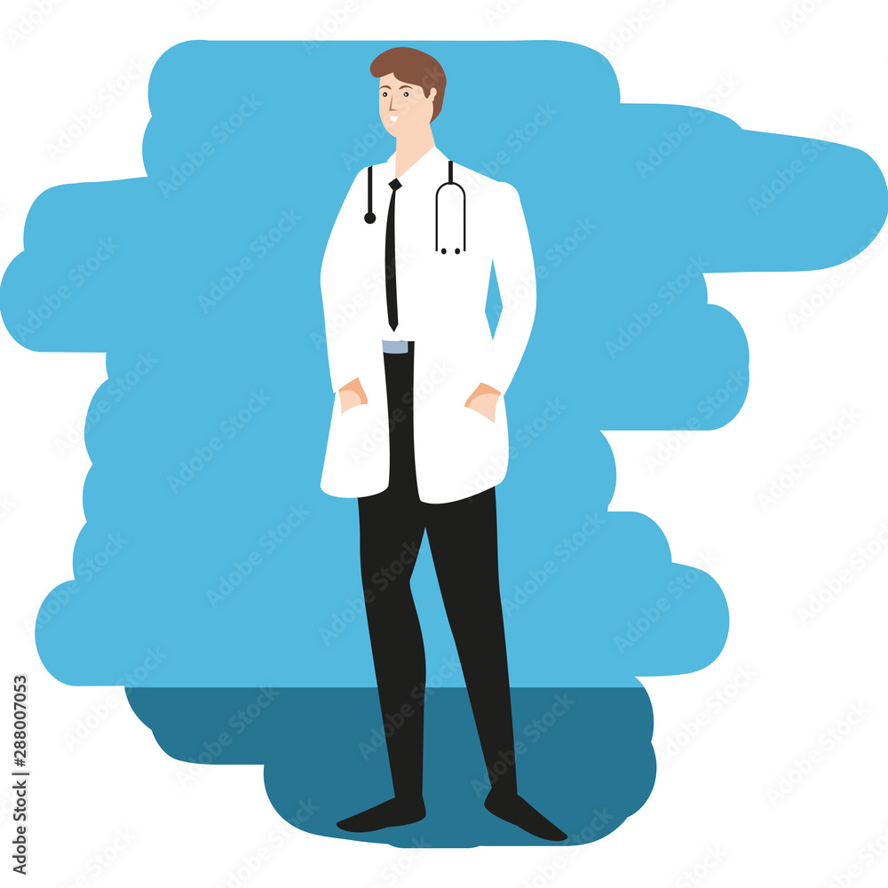medical doctor worker avatar character