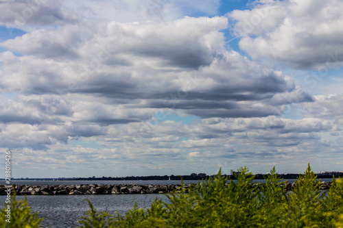 Fototapeta Naklejka Na Ścianę i Meble -  clouds over the water