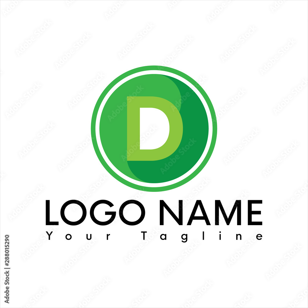 D lettter abstract logo D lettter abstract logo