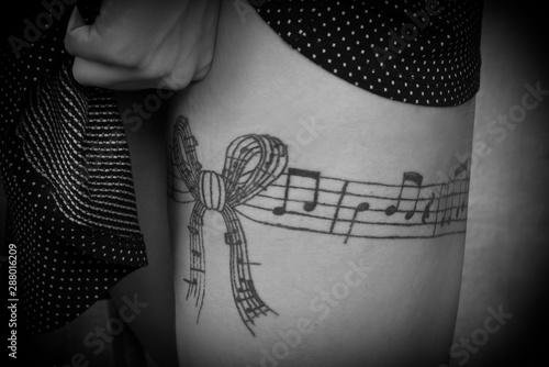 Music tattoo