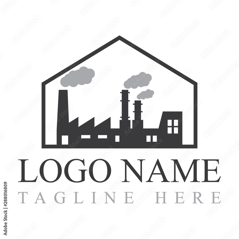 Obraz premium Factory logo design template