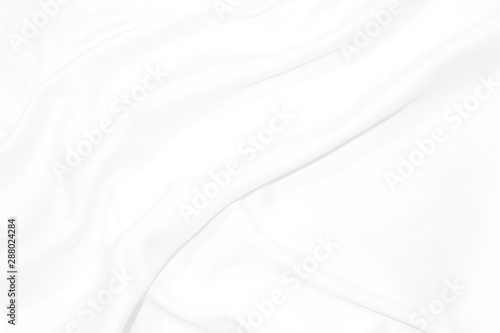 Fabric curve white cloth abstract background with soft waves texture.