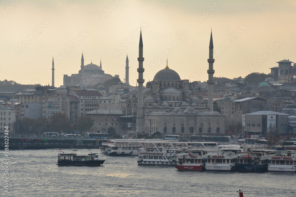 Fototapeta premium Panorama Istanbul Bosphore Turquie