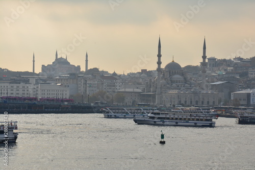 Canvas Print Panorama Istanbul Bosphore Turquie