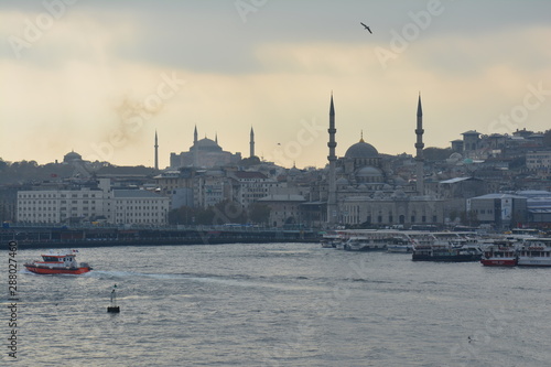 Canvas Print Panorama Istanbul Bosphore Turquie
