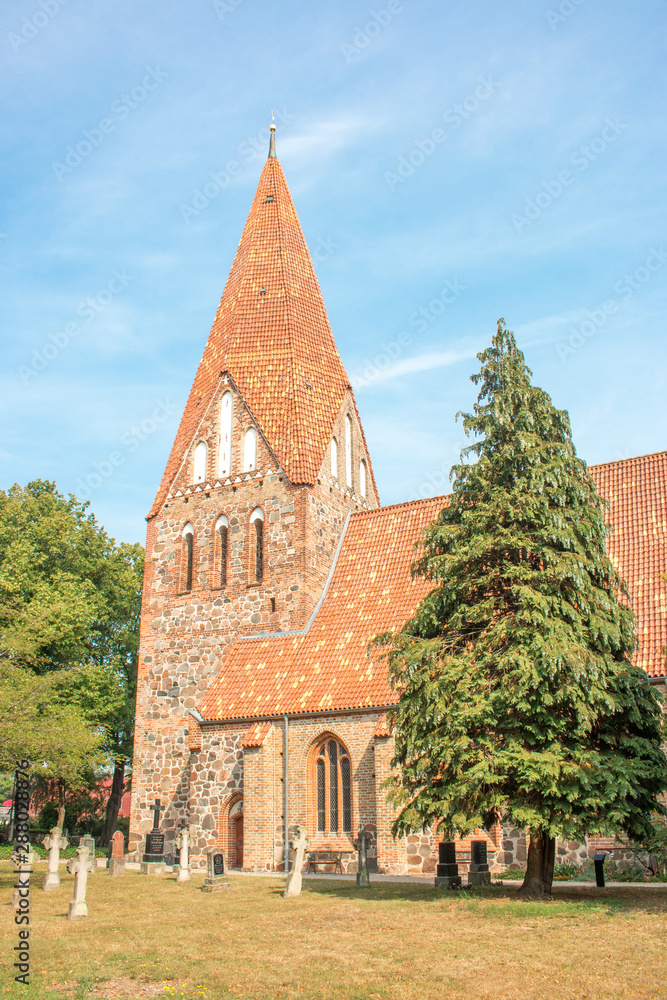 Rural Church Lichtenhagen (Dorfkirche Lichtenhagen) Hanseatic city Rostock Mecklenburg Western Pomerania Germany