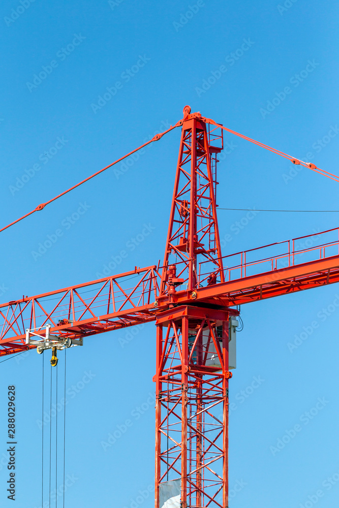 Crane on a construction site Crane on a construction site