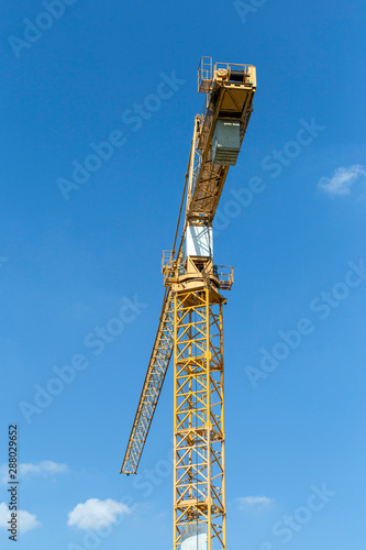 Crane on a construction site photo