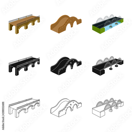 Vector design of connection and design symbol. Set of connection and side stock symbol for web.