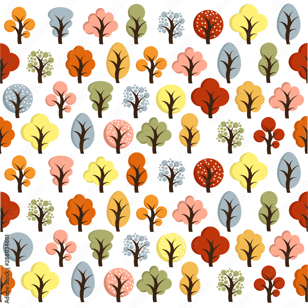 Obraz premium Hello Autumn. Autumn trees background.