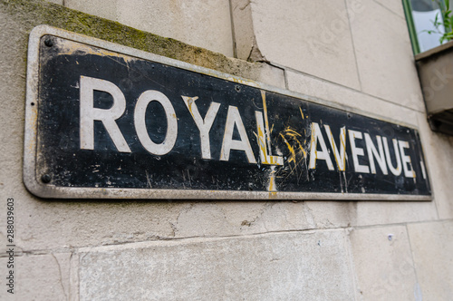 Street sign for "Royal Avenue", Belfast