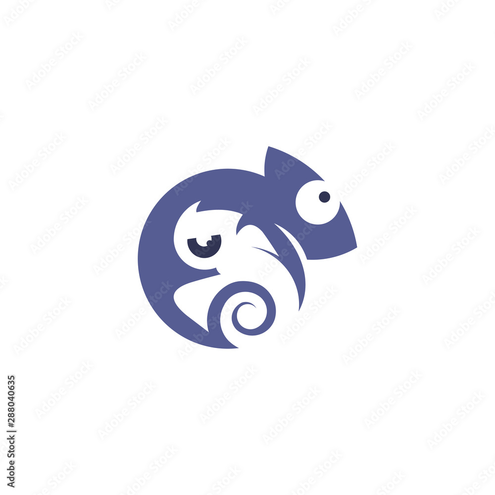 Chameleon logo concept. Original emblem design. Vector illustration. Chameleon logo concept. Original emblem design. Vector illustration.