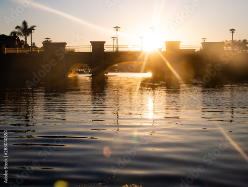 Channel Islands Harbor in Oxnard California at Sunset