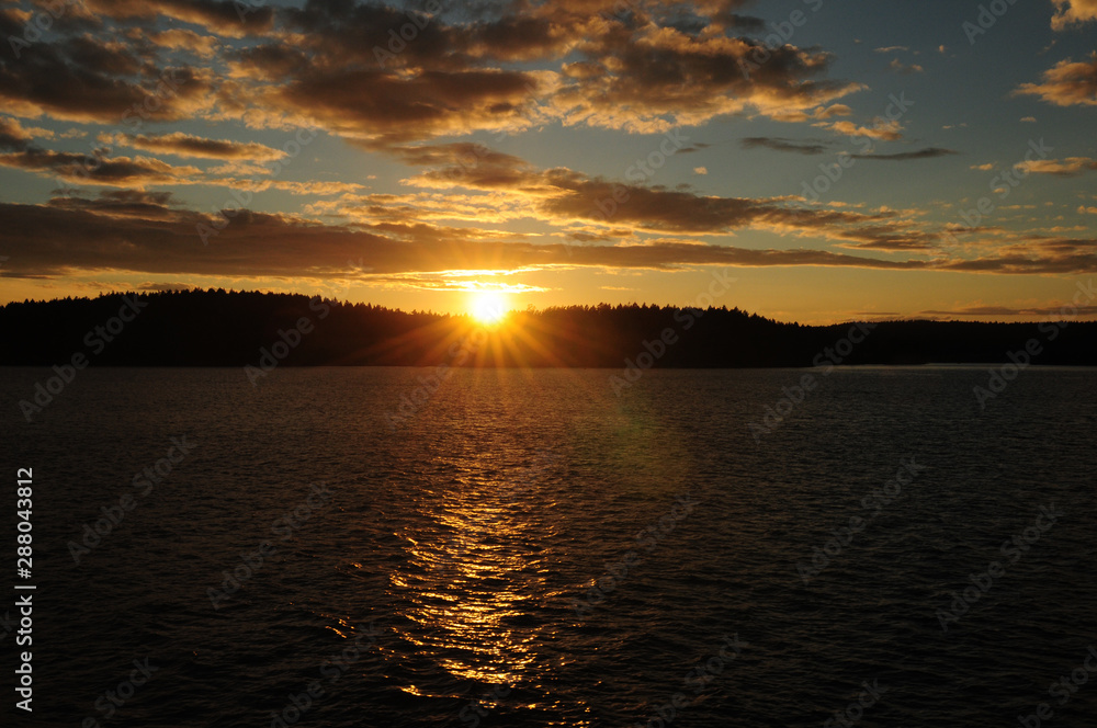 Sunset San Juan Islands Canada