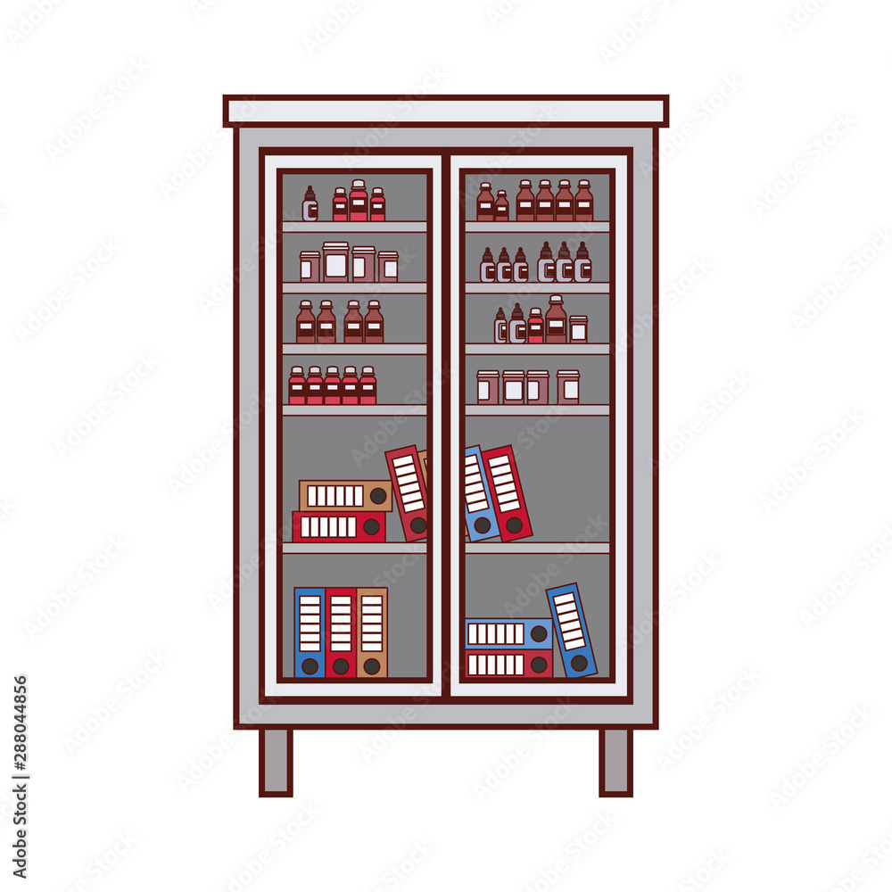 drugs shelving storage isolated icon drugs shelving storage isolated icon
